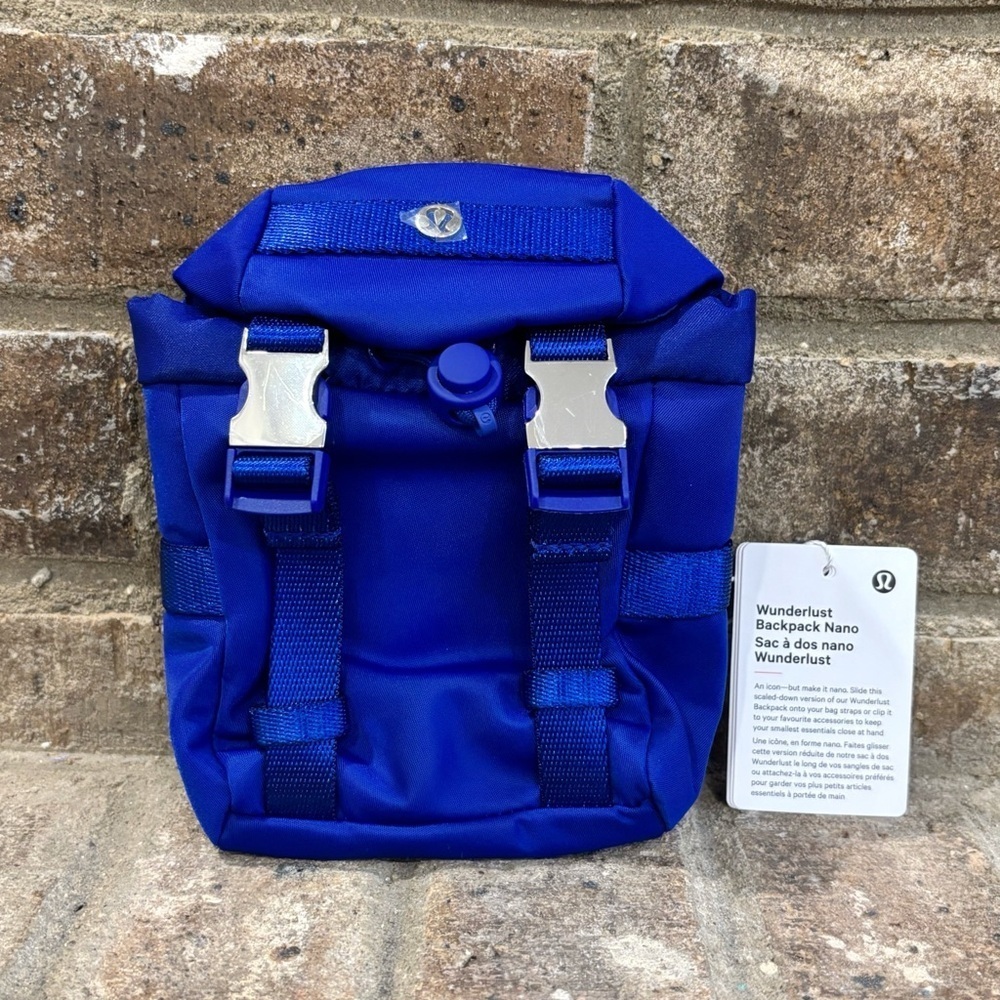 NWT Lululemon Wunderlust Backpack Nano In Riverside/Silver